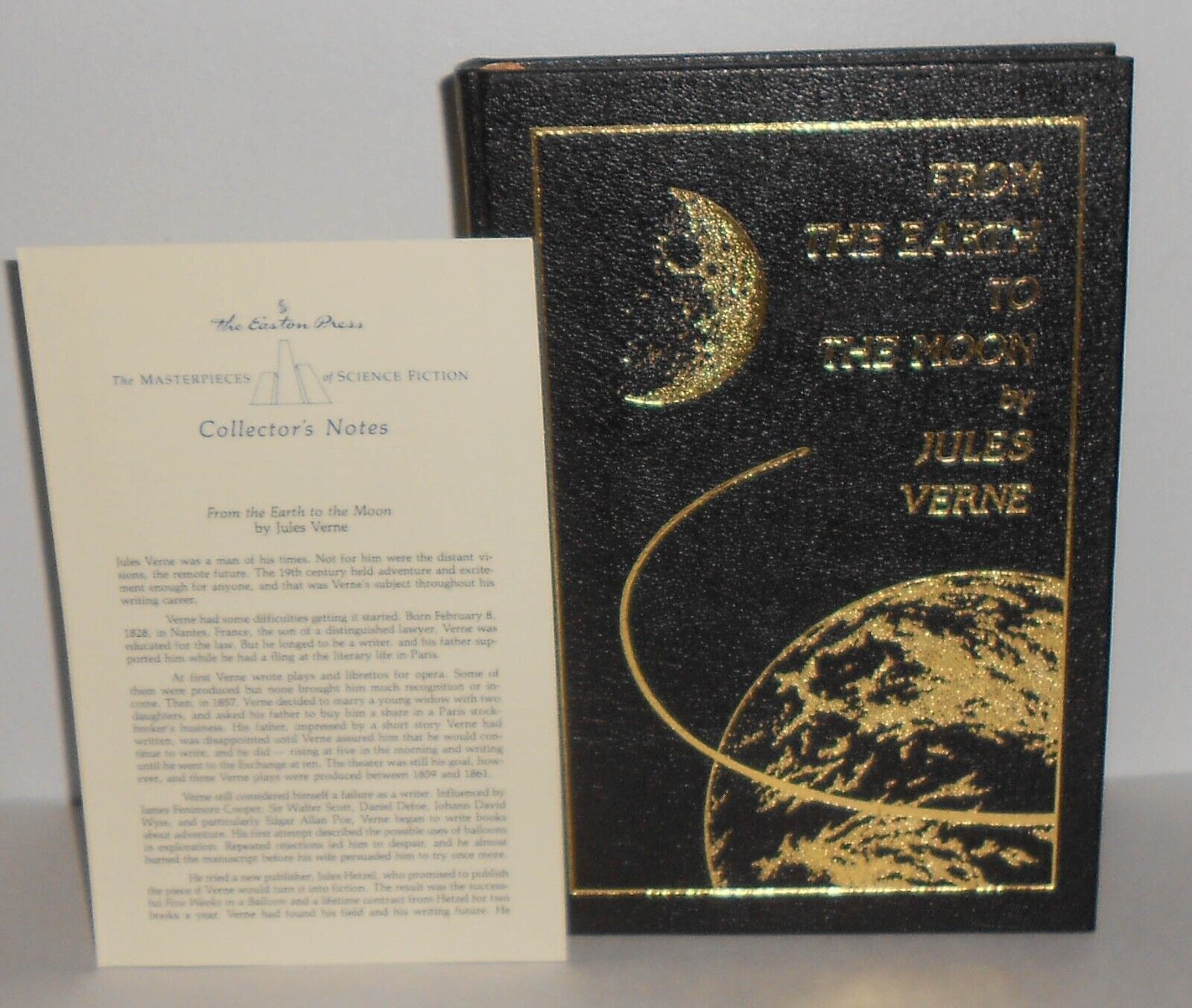 Easton Press FROM EARTH TO THE MOON Jules Verne 1970 Collector\'s Edition SCI-FI