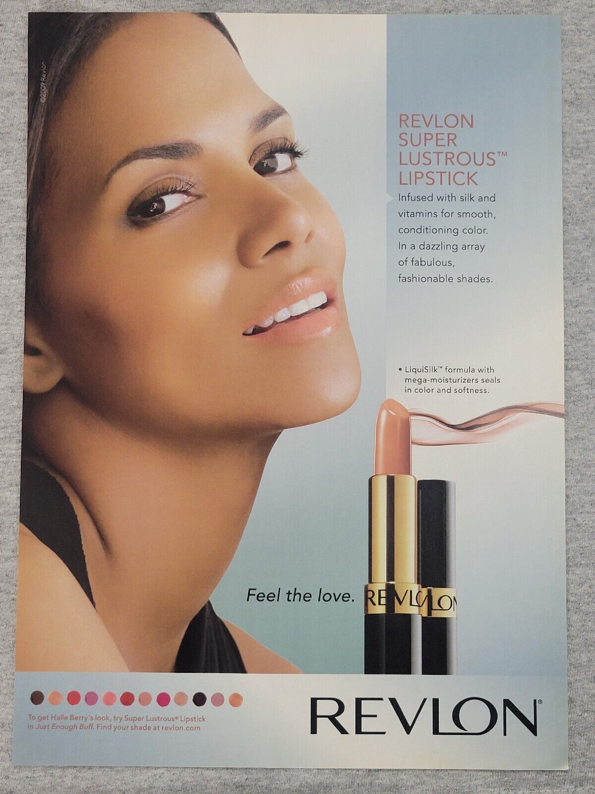 2010 Magazine Advertisement Page Revlon Lustrous Lipstick Cute Woman Print Ad