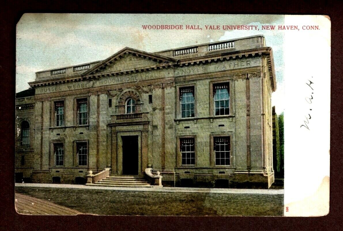 Woodbridge Hall Yale University New Haven Connecticut Postcard 1906