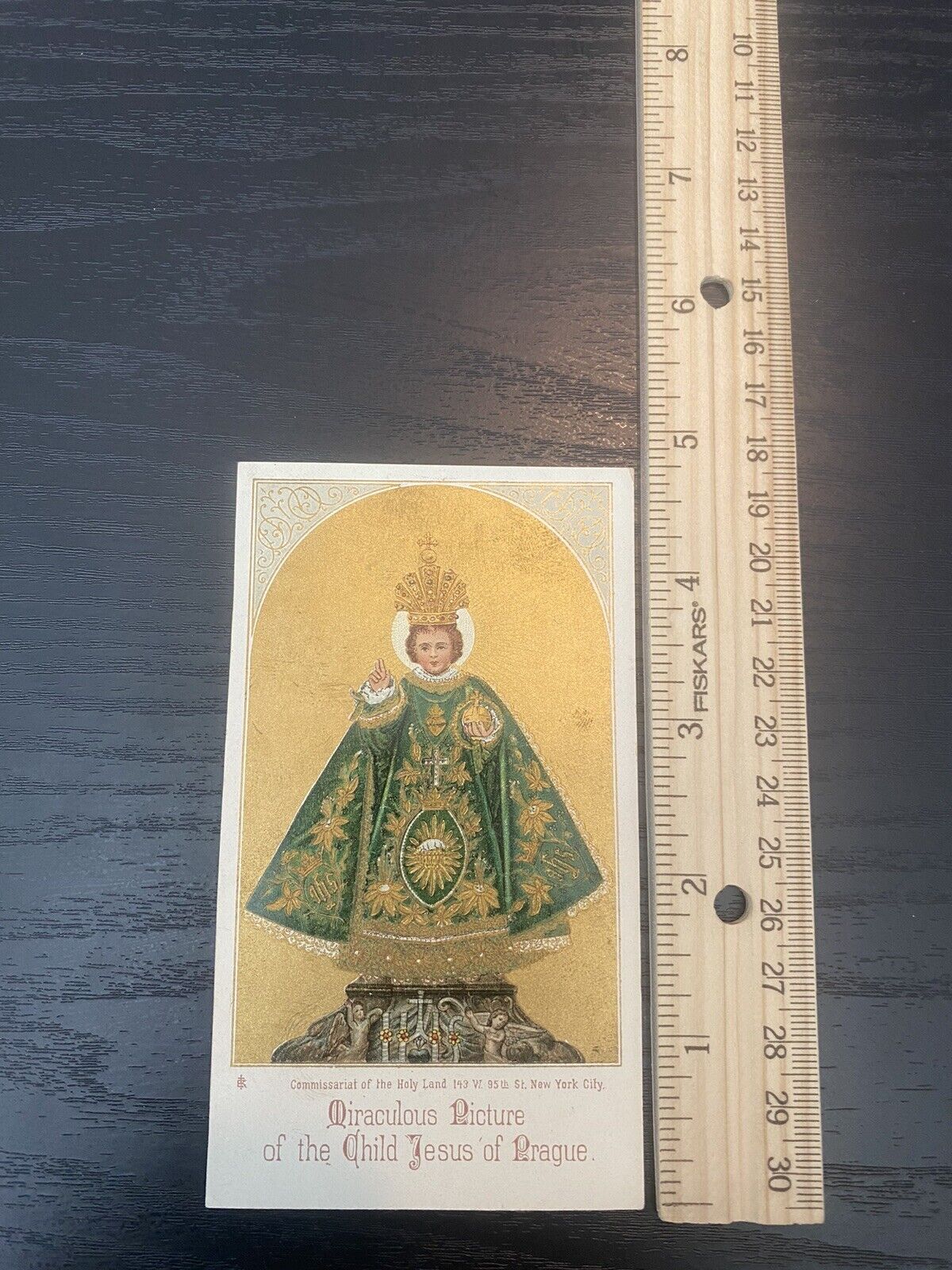 Antique Catholic Prayer Card Religious Collectible 1890's Holy Card.