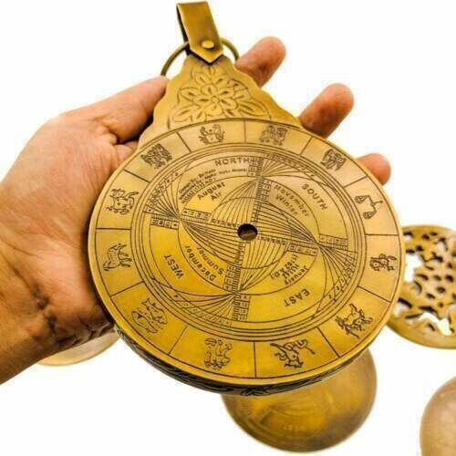 Vintage Brass Astrolabe 8\
