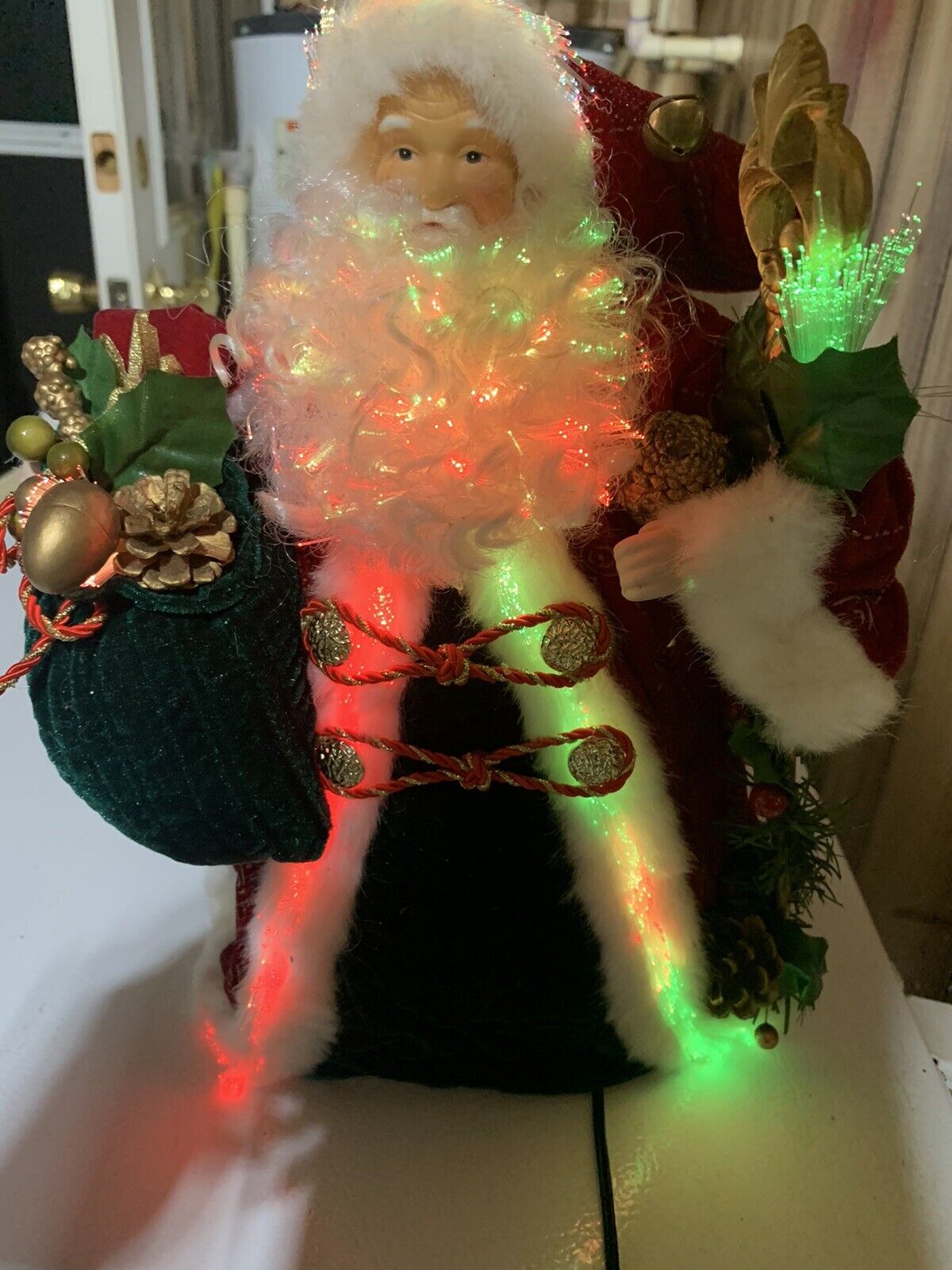 fiber optic Santa Claus