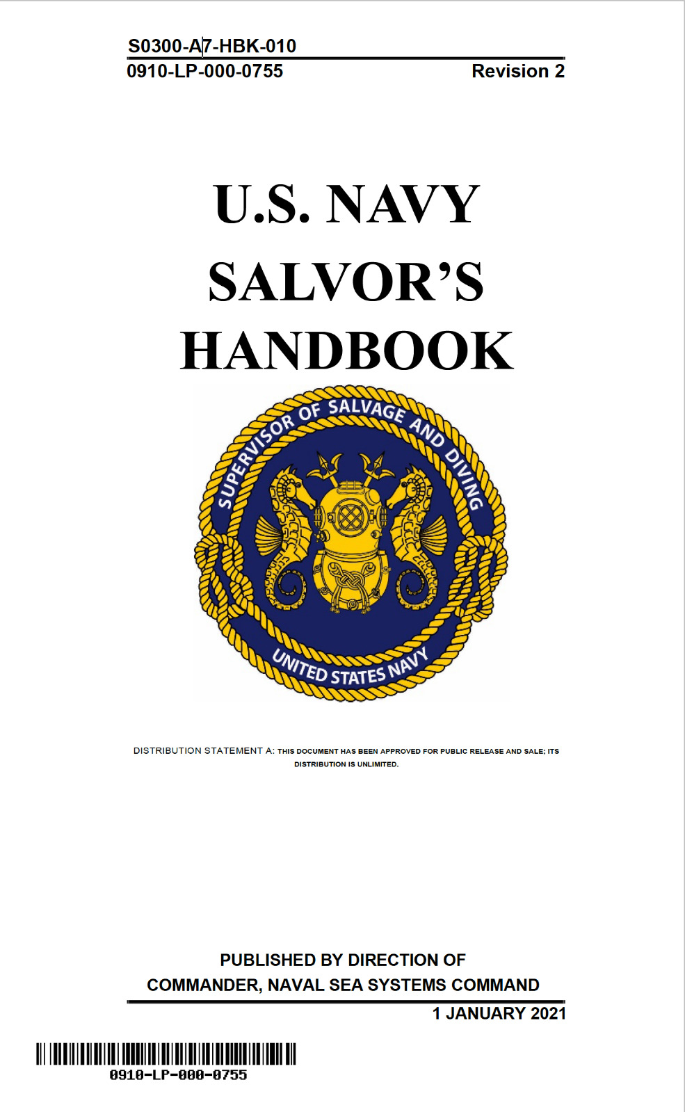 278 Page 2021 Boat Vessel Ship NAVY SALVOR’S HANDBOOK Firefighting on Data CD