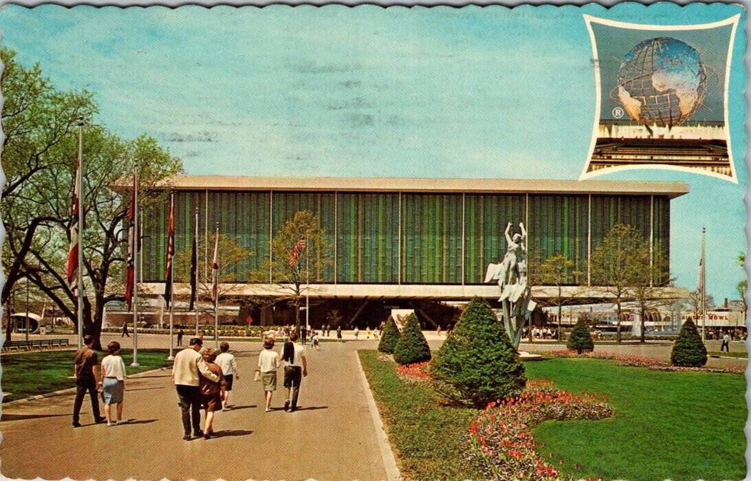Vintage Post Card 1964-65 New York Worlds Fair United States Pavilion