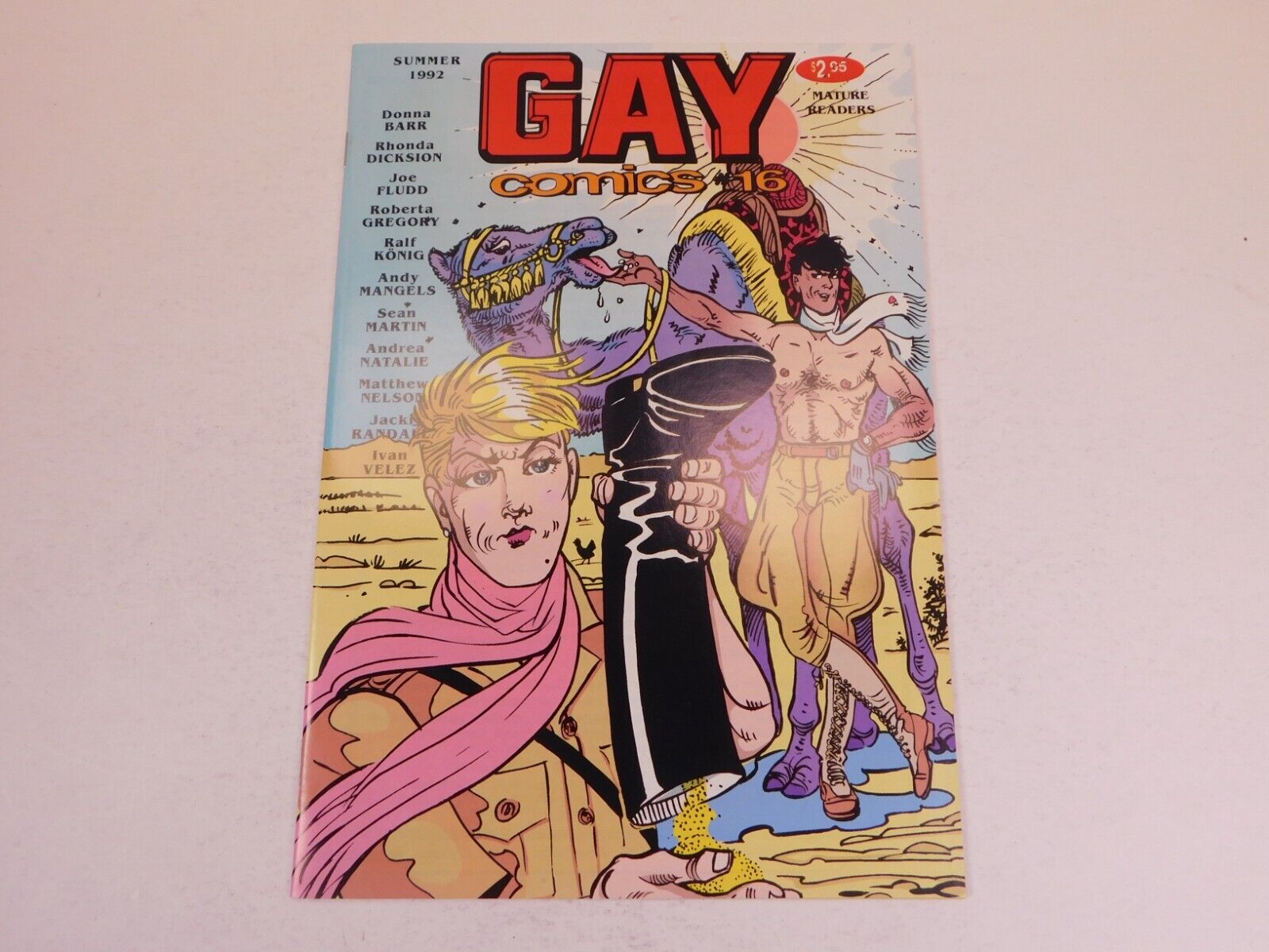 Gay Comix #16 NM 9.4 Roberta Gregory  Donna Barr 1991 Underground LGBTQA Comic
