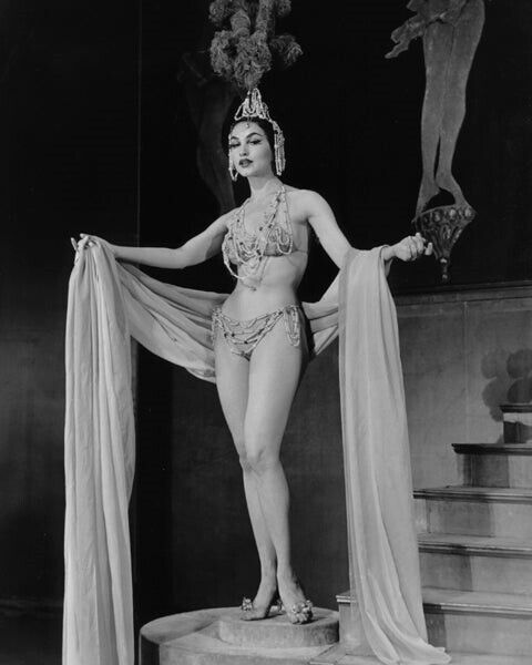 Julie Newmar Ziegfeld Follies Broadway Busty Leggy Showgirl Costume 8x10 Photo