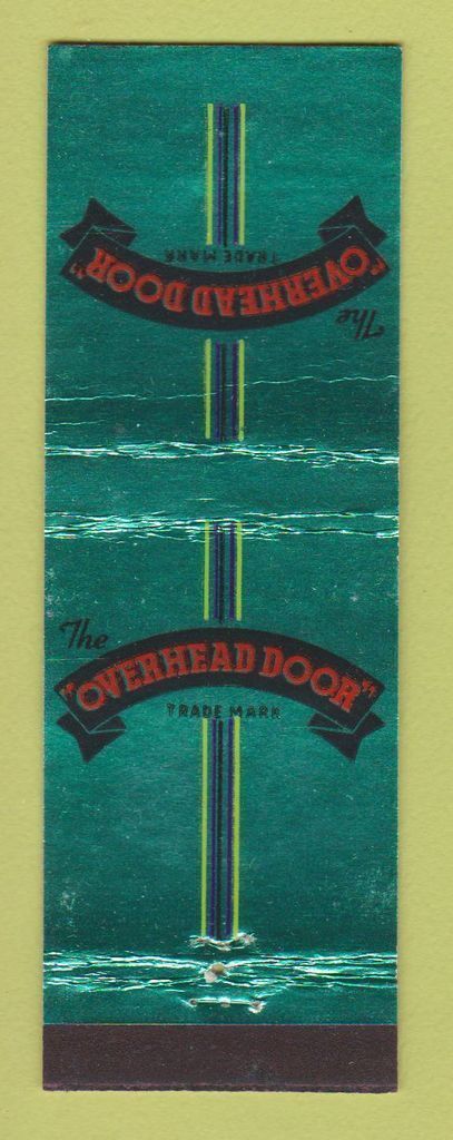 Matchbook Cover - The Overhead Door Corporation Hartford City IN