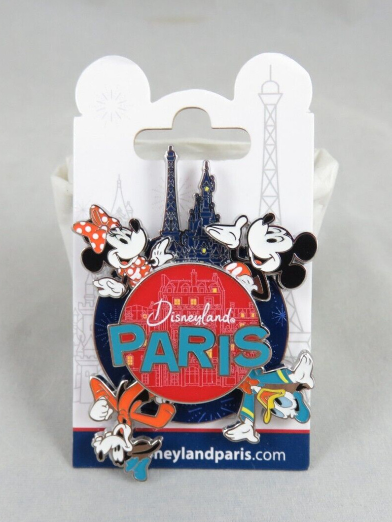 Disney Disneyland Paris DLP Pin FAB Spinner Mickey Donald Vignette Eiffel Tower