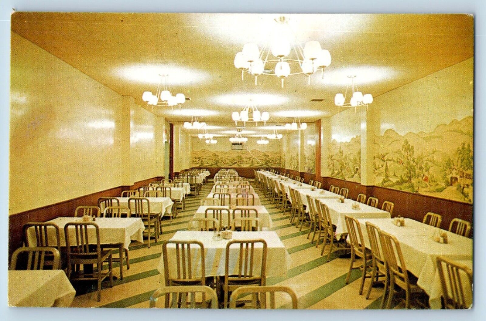 York Pennsylvania PA Postcard Mosers Restaurant Inc Interior View 1960 Unposted