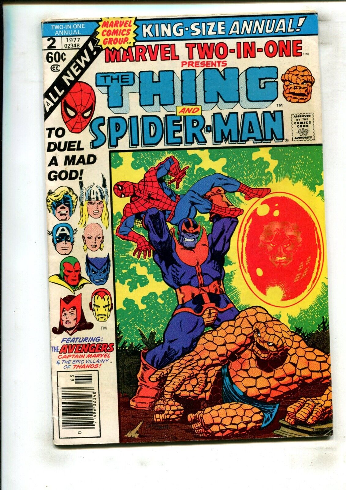 MARVEL TWO-IN-ONE ANNUAL #2 (5.5) THANOS 1977