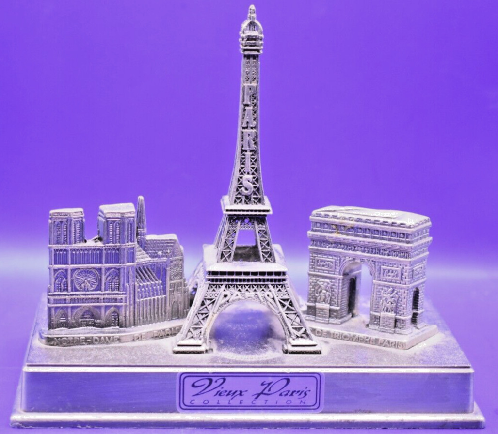 Vieux Paris Collection- Eiffel Tower- Notre Dame- ARC De Triomphe - France