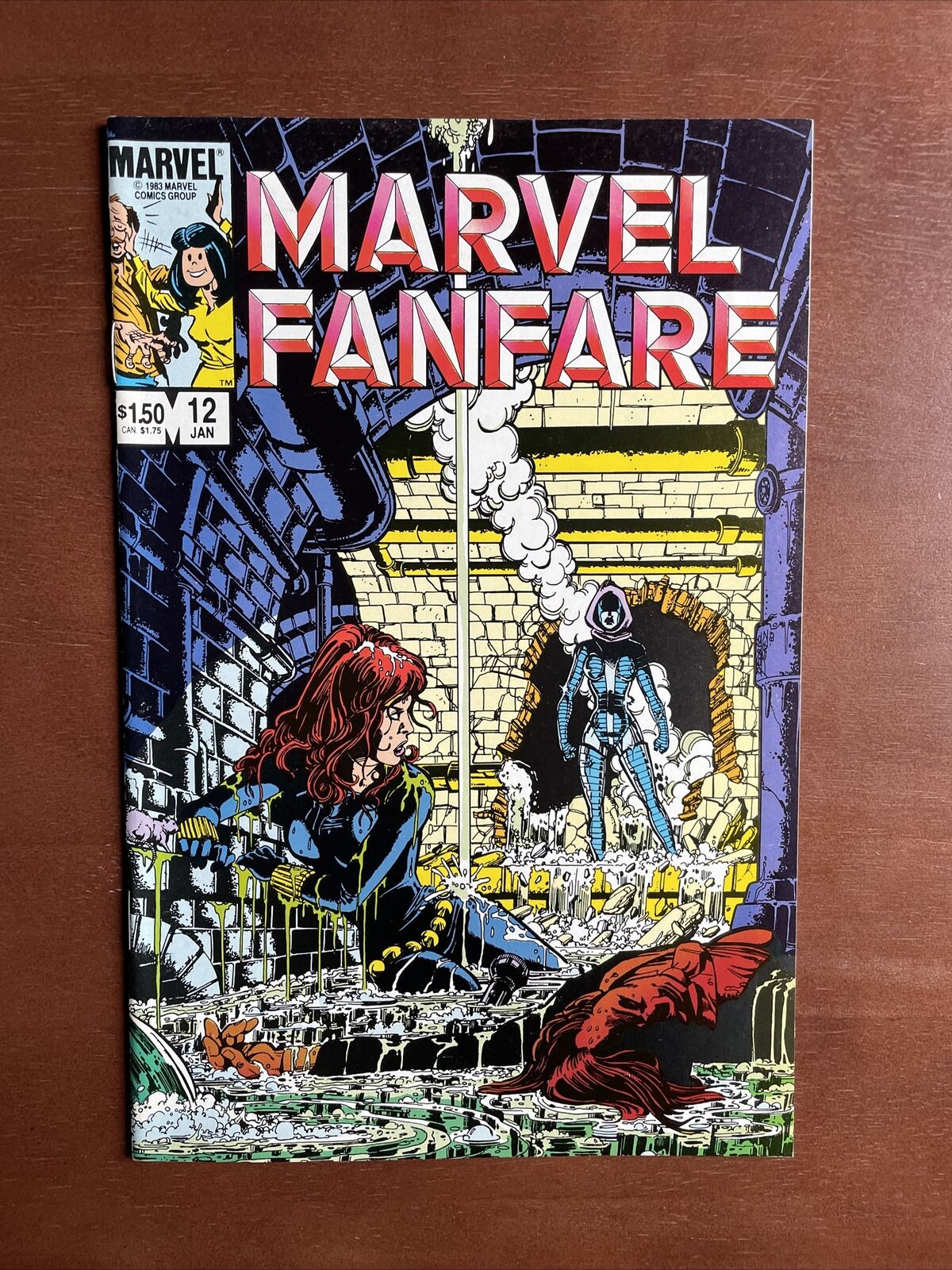 Marvel Fanfare #12 (1984) 9.4 NM Copper Age Comic Book Iron Maiden Black Widow