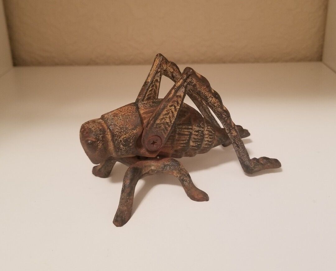 Vintage Metal Grasshopper/Cricket/Locust Figurine