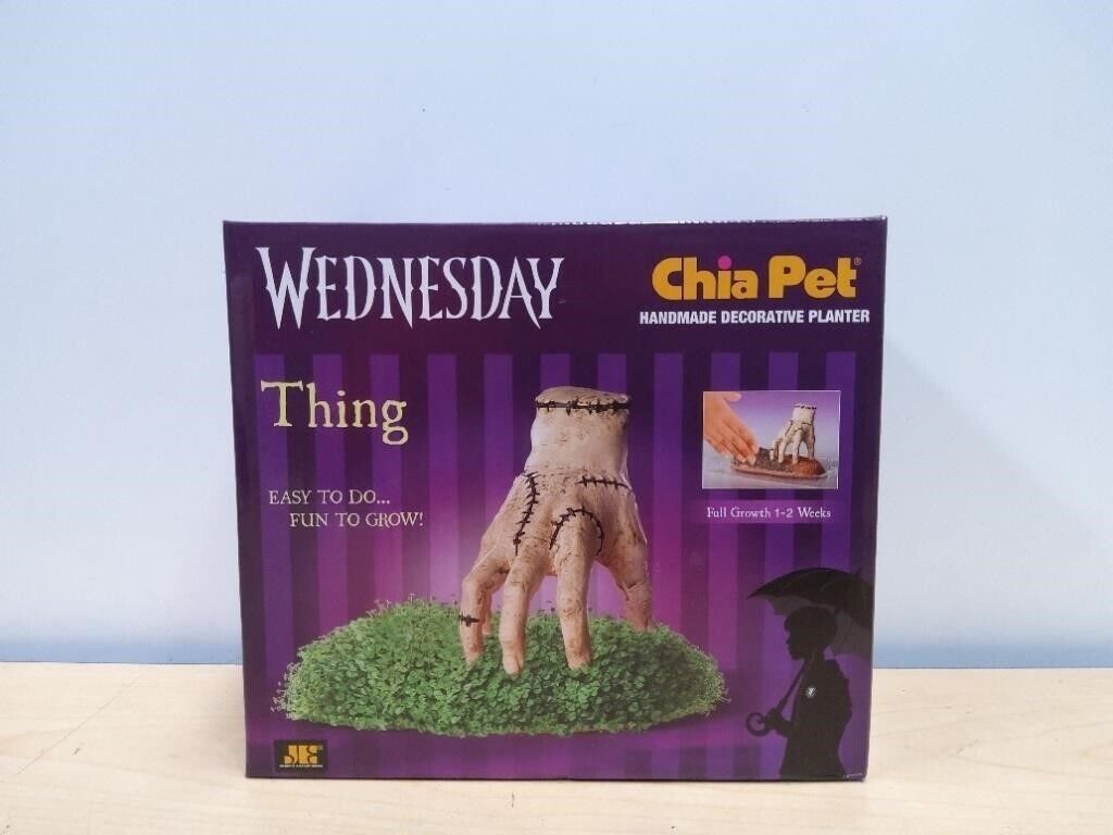 Chia Pet Wednesday Thing Handmade Decorative Planter 