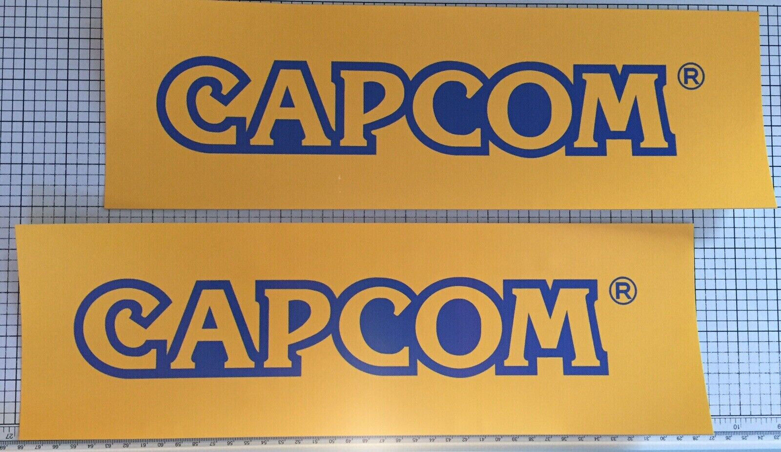 Capcom Arcade Side Art Sticker Pair 11.5” x 6.5”
