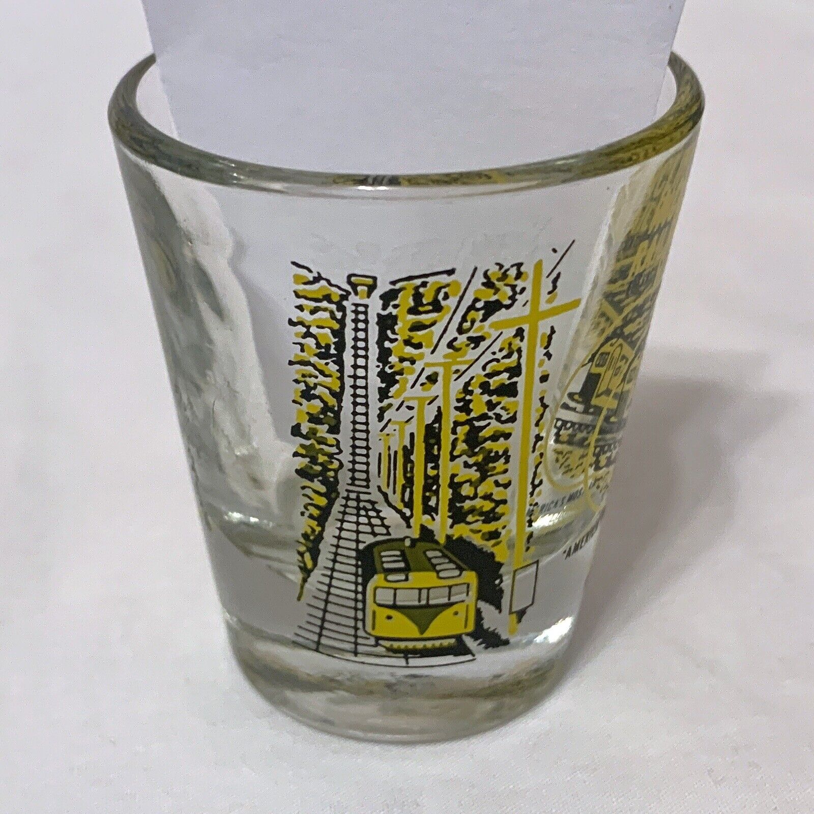 Pair of Shot Glasses Lehigh Valley Railroad and Incline Railroad Lookout Mt