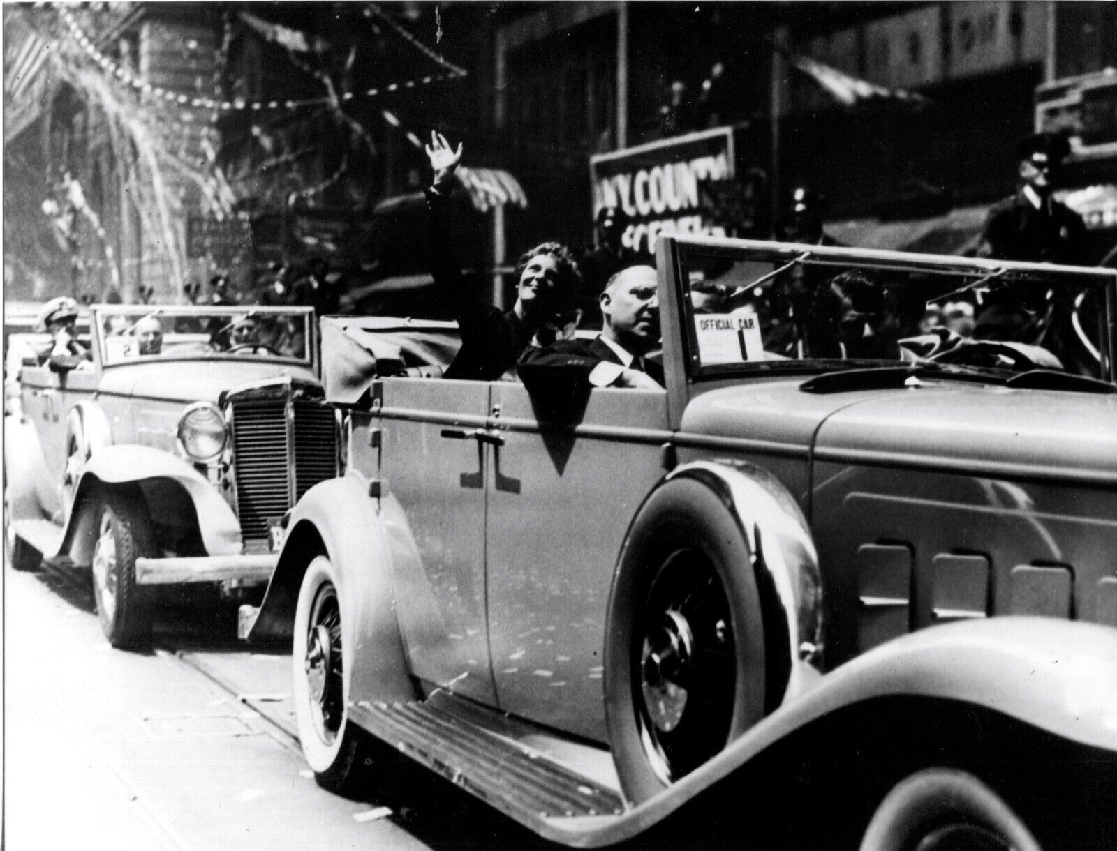 AMELIA EARHART IN NYC PARADE JULY 6, 1928 FOR \