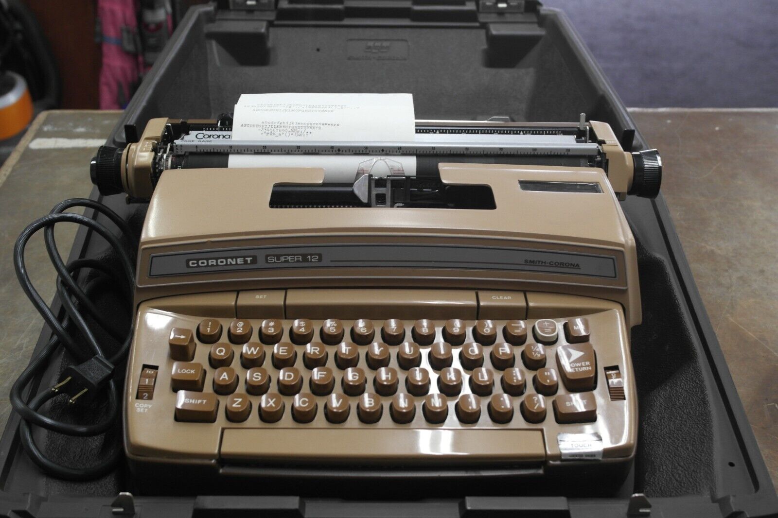 Vintage Smith Corona Coronet Super 12 Coronamatic Electric Typewriter NICE