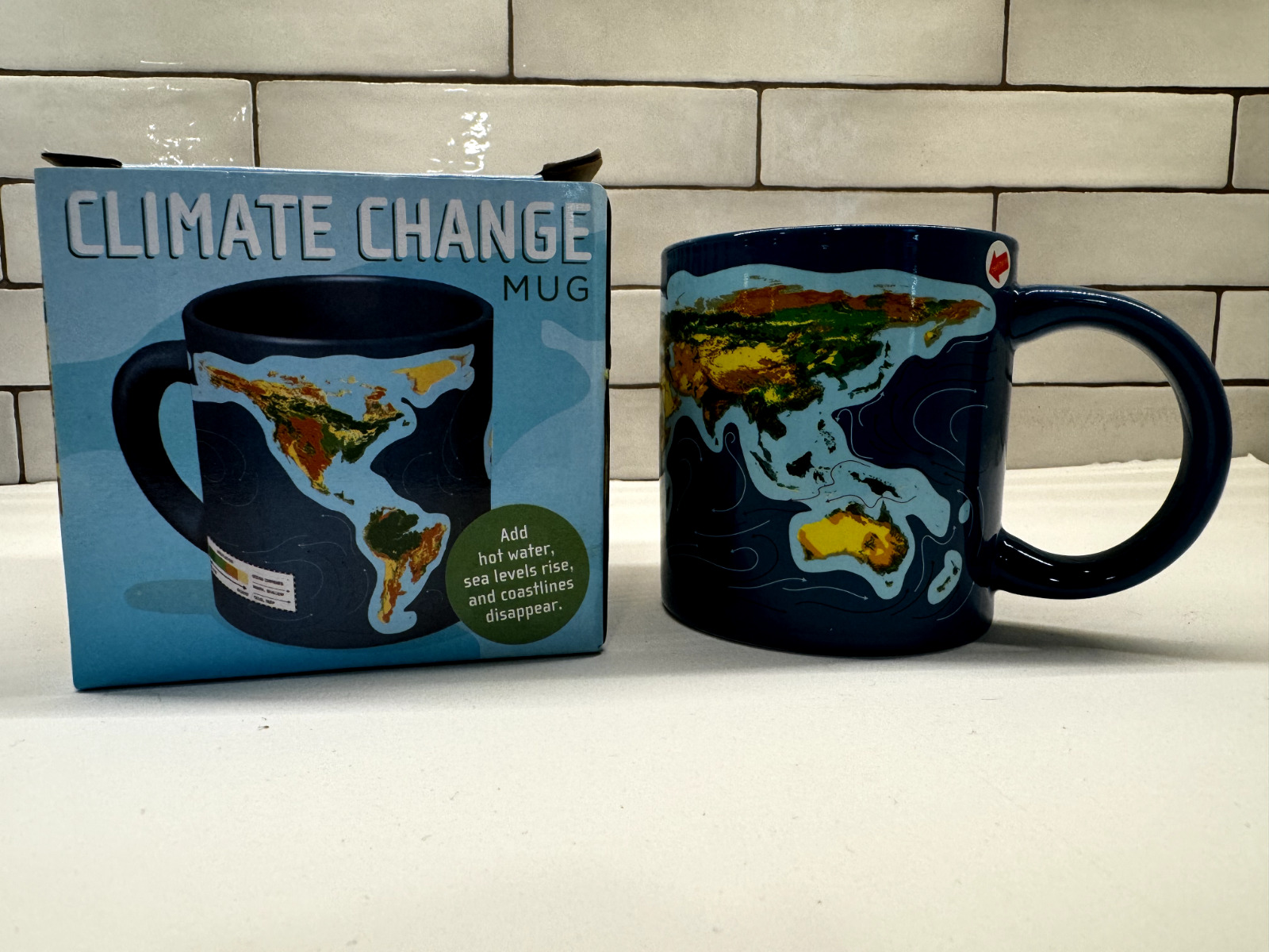 Climate Change Heat-Changing Mug; Novelty Gift for Science Geeks