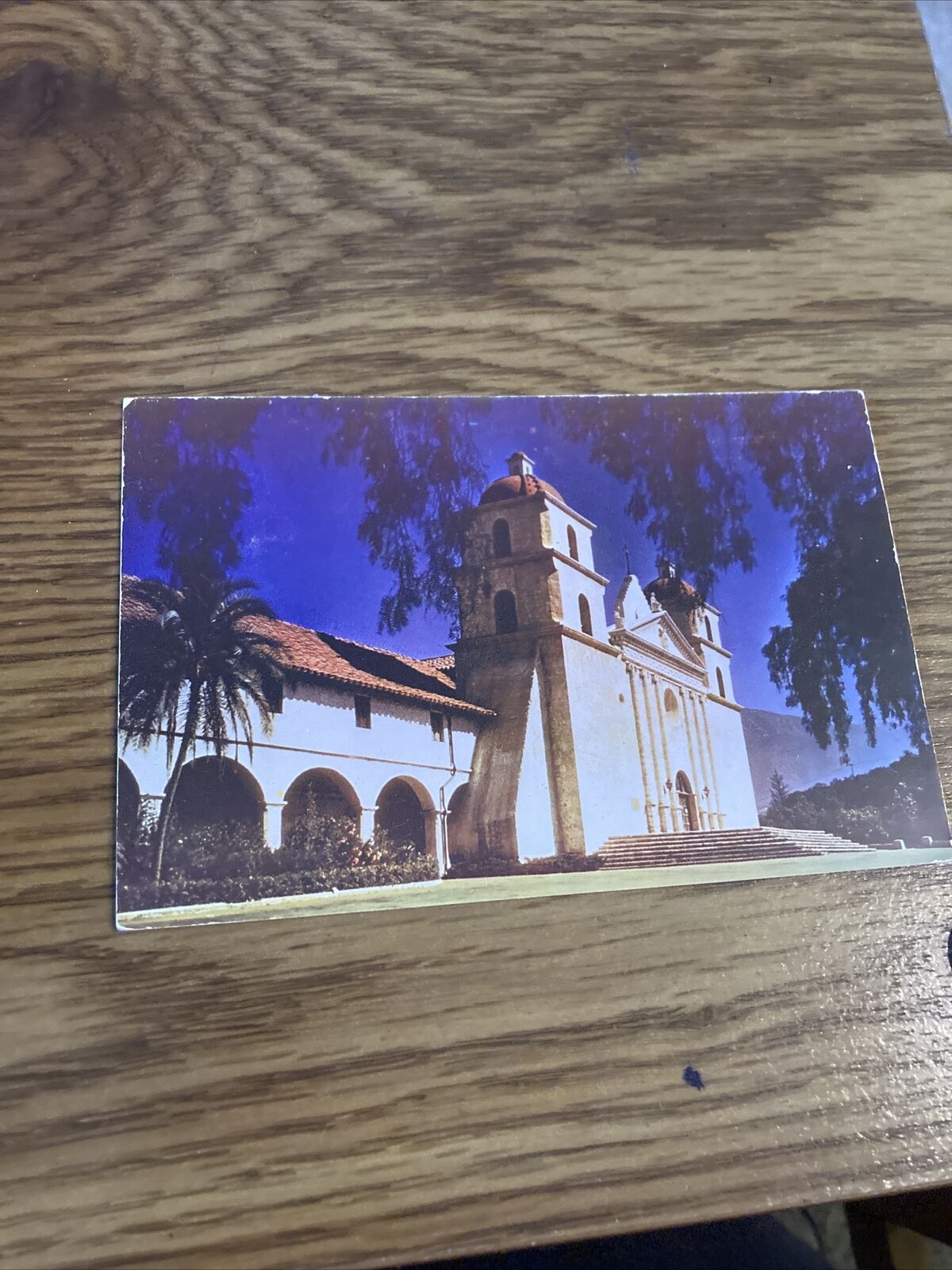 Vintage Postcard Mission , Santa Barbara CA 