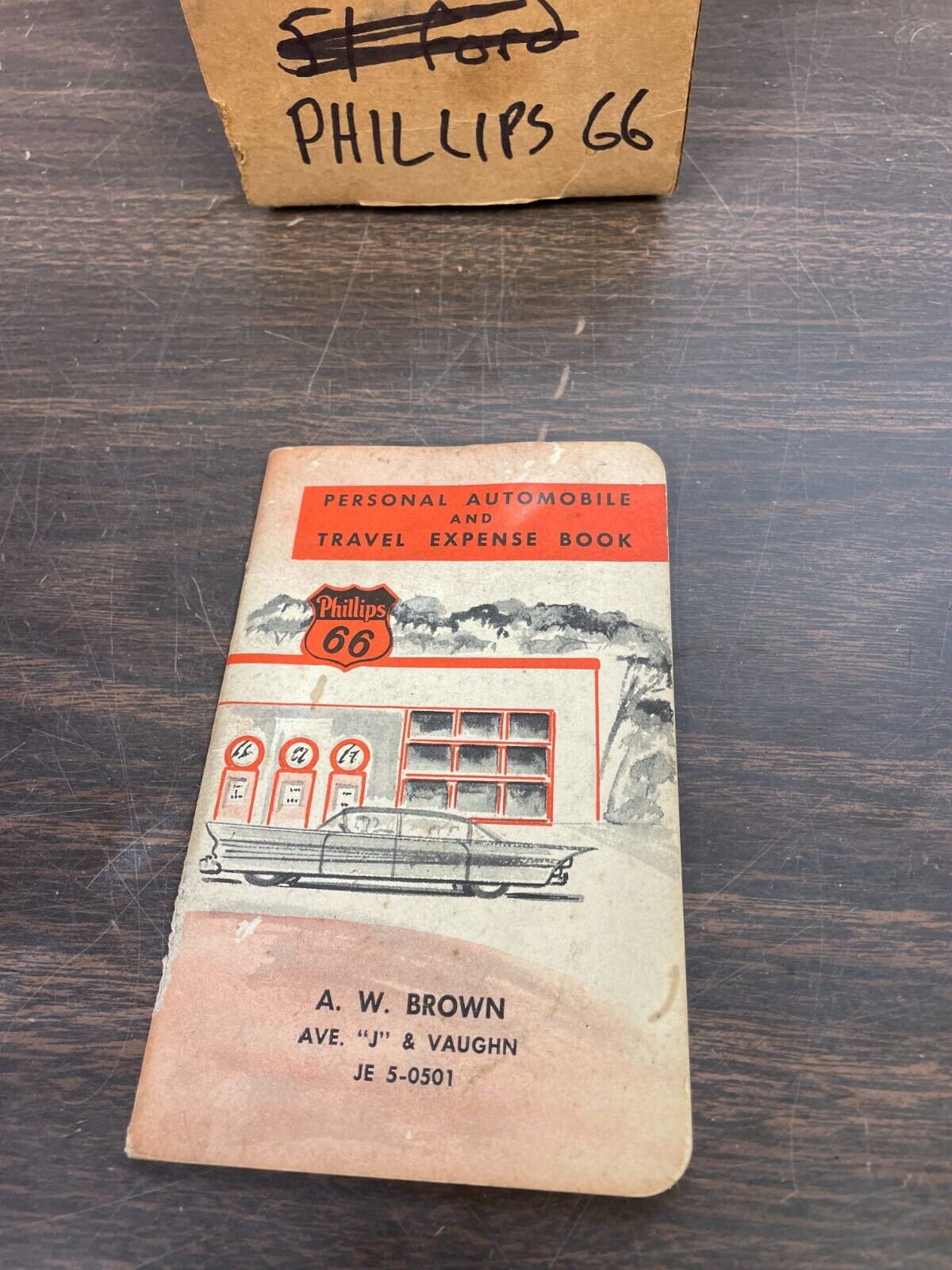 VINTAGE 1958 1959 1960 PHILLIPS 66 TRAVEL EXPENSE BOOK COLLECTOR DISPLAY NOS