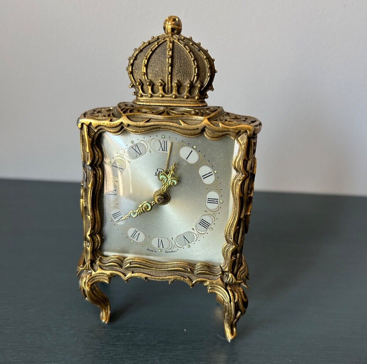 Rare Vintage German Emes Wind Up Alarm Clock.  Excellent Condition