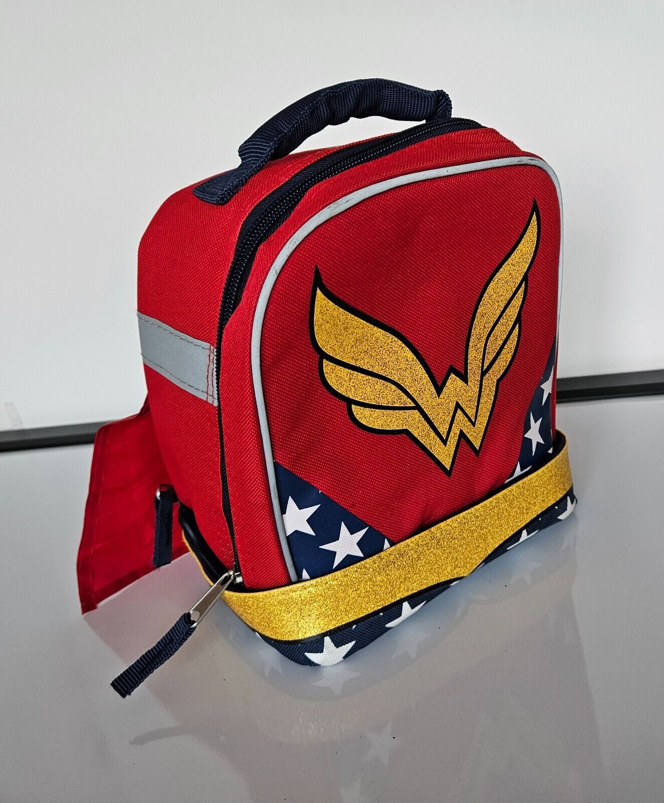 Wonder Woman Lunch box with Cape - about 9 inches