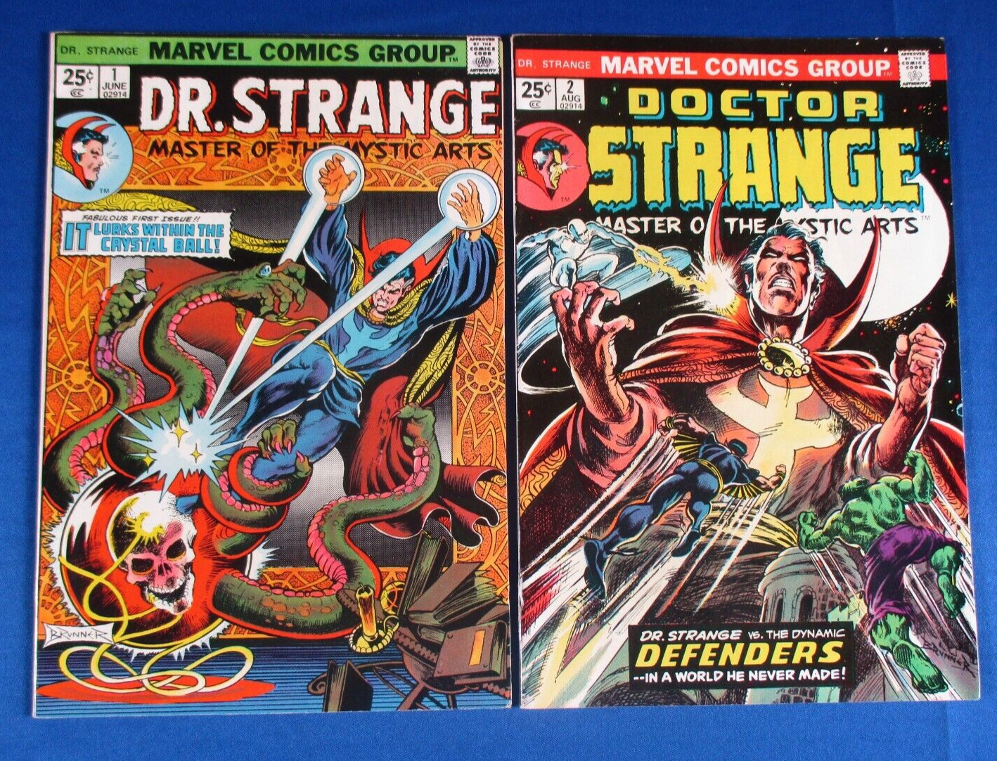 Doctor Strange # 1 2 1974 Marvel Comics 1st App of Silver Dagger
