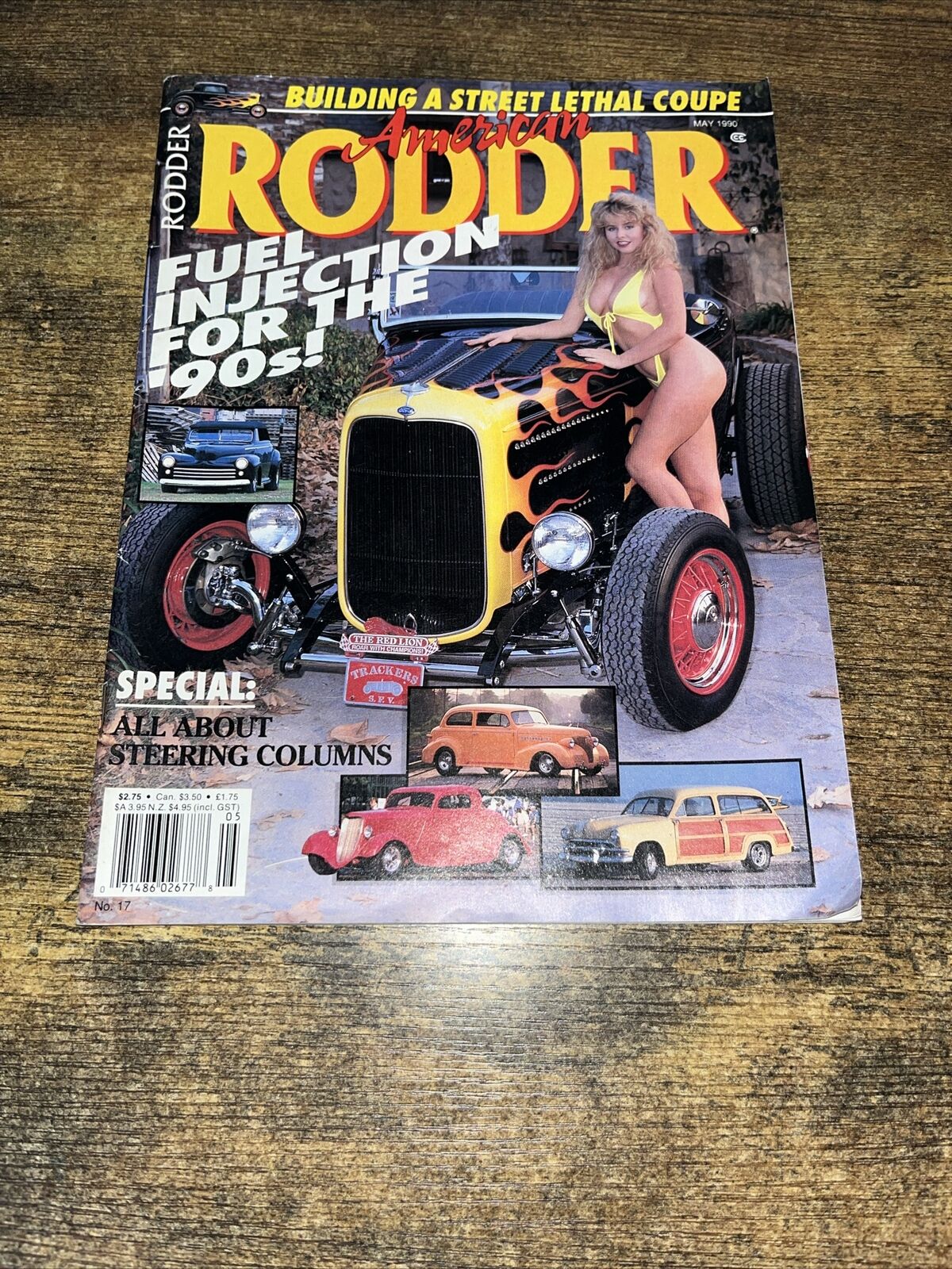 American Rodder Magazine May 1990 No 17 David Mann Steering Columns Fuel Inject