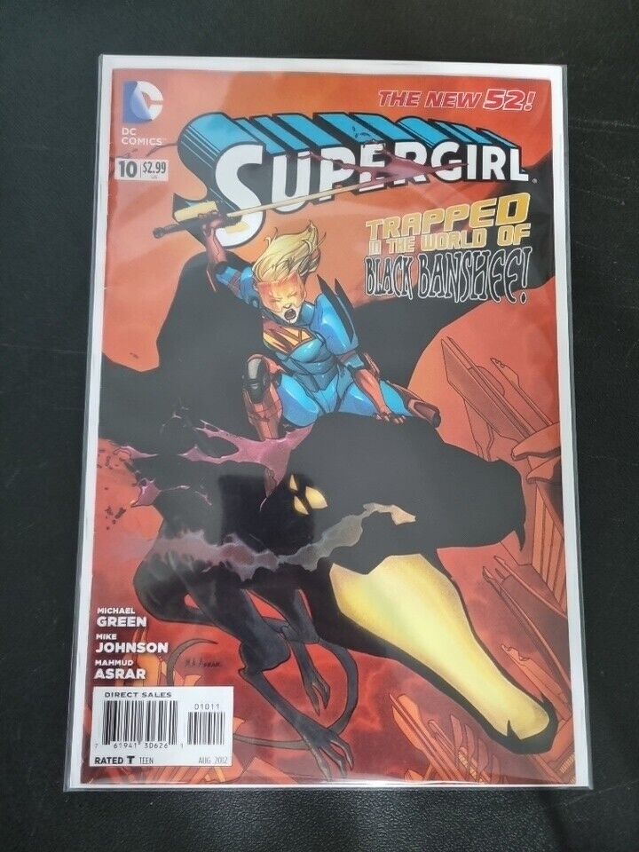 SUPERGIRL #10 FIRST PRINT DC COMICS (2012) BLACK BANSHEE SUPERMAN