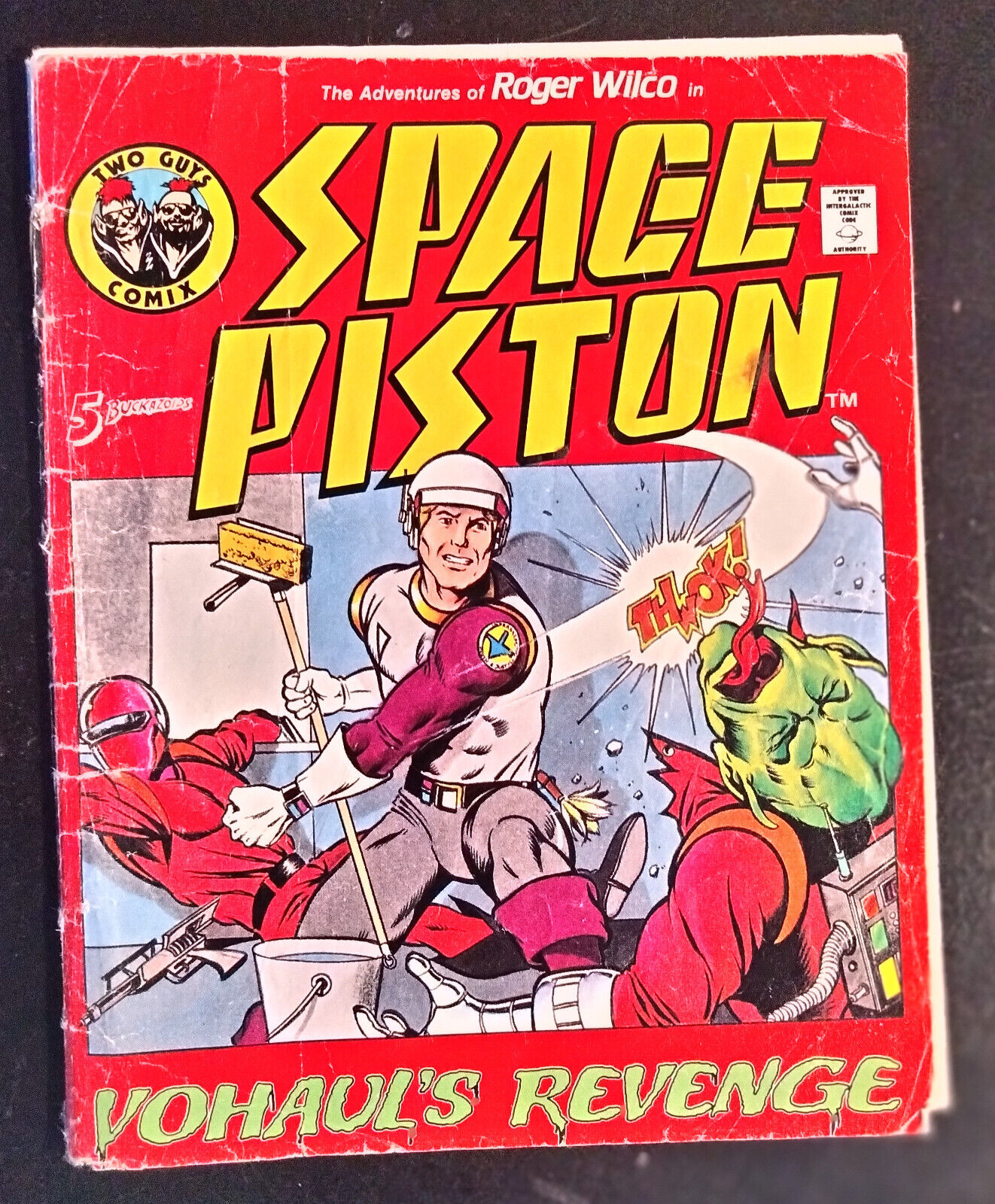 Space Piston Space Quest II video game comic book vintage Sierra survivor 1987