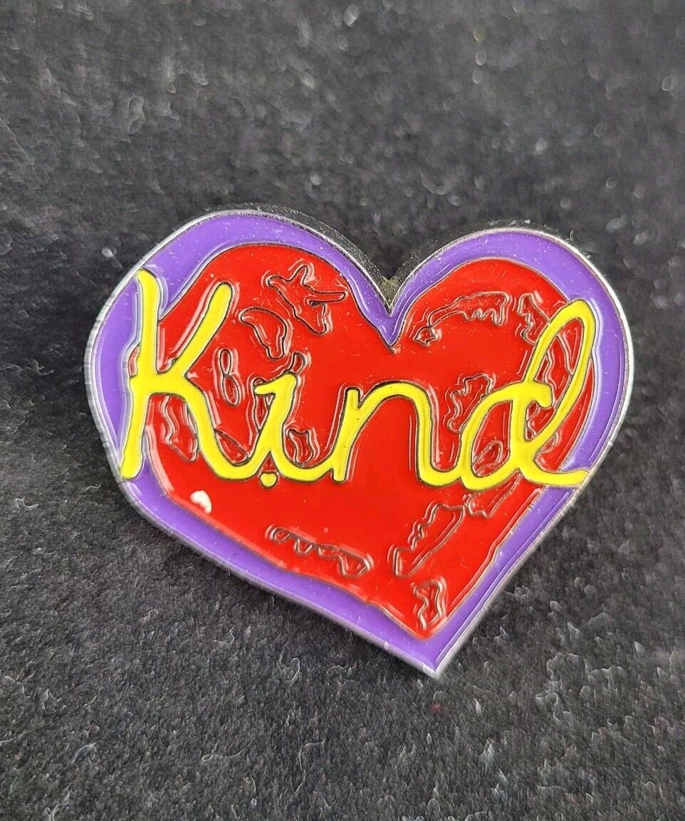 KIND Heart Shaped Pin