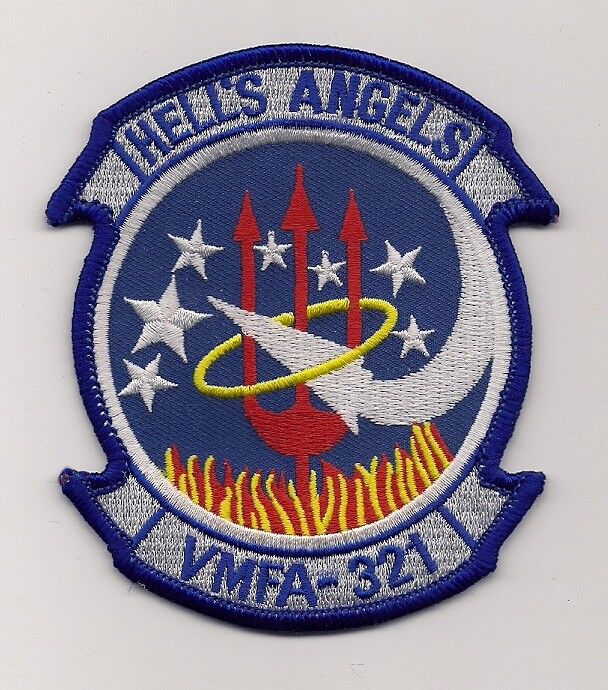 USMC VMFA-321 HELL\'S ANGELS patch F/A-18 HORNET FIGHTER ATTACK SQN