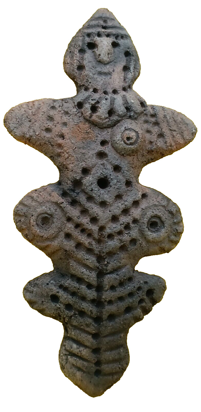 antique ceramic idol, Ornament Trypillia culture 5400 and 2750 BC