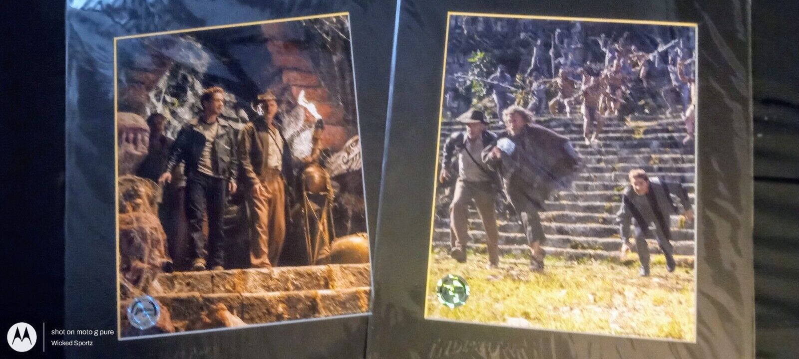 Indiana Jones Collectible Photograph Official Pix Harrison Ford and Shia LaBeouf
