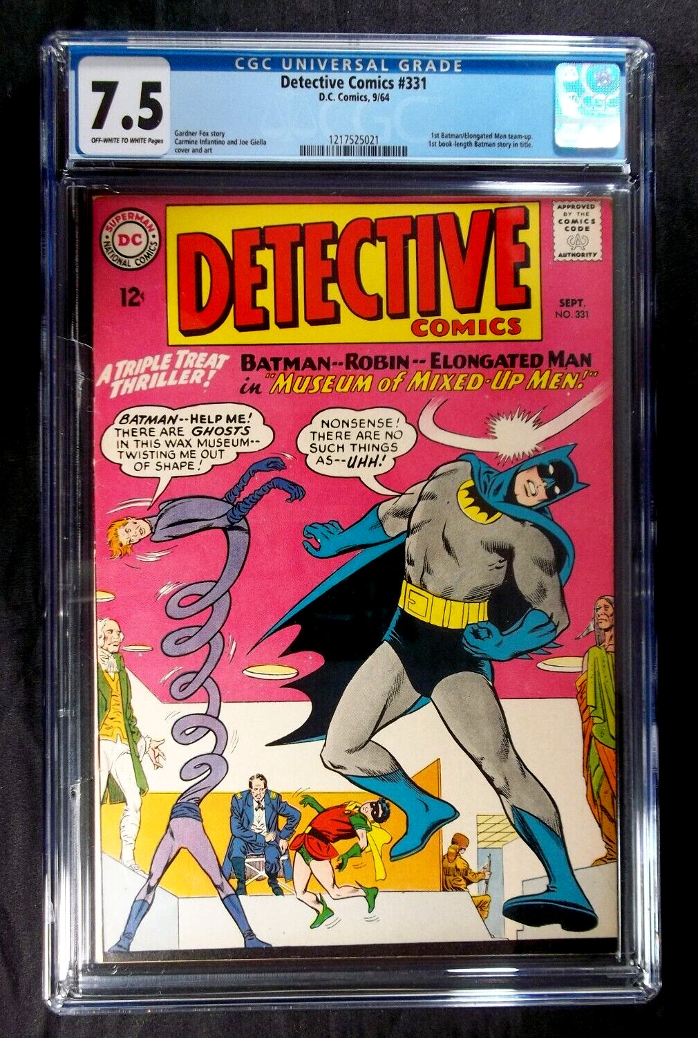 Detective Comics #331 CGC 7.5 1st Batman Elongated Man team-up vintage DC  1964