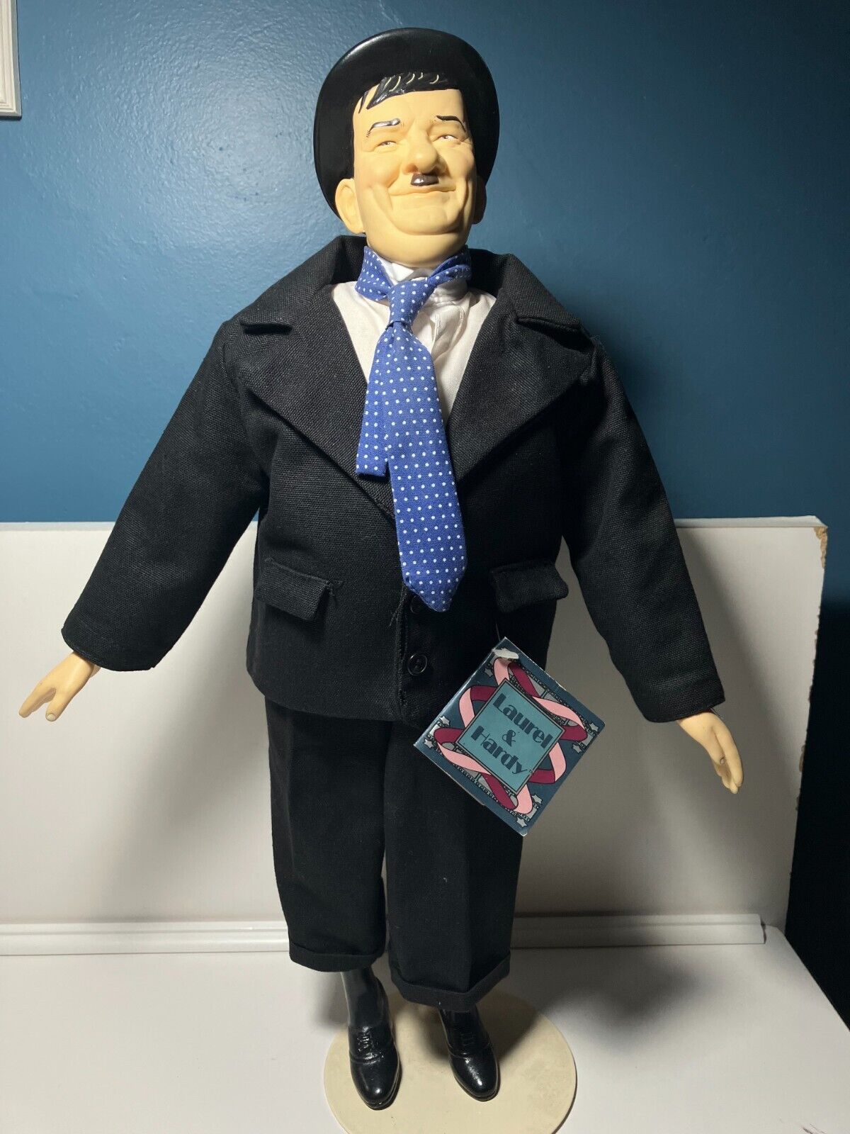 Oliver Hardy Doll Figure 17 inch  1991 RARE Exc Condition, Hamilton Gifts 
