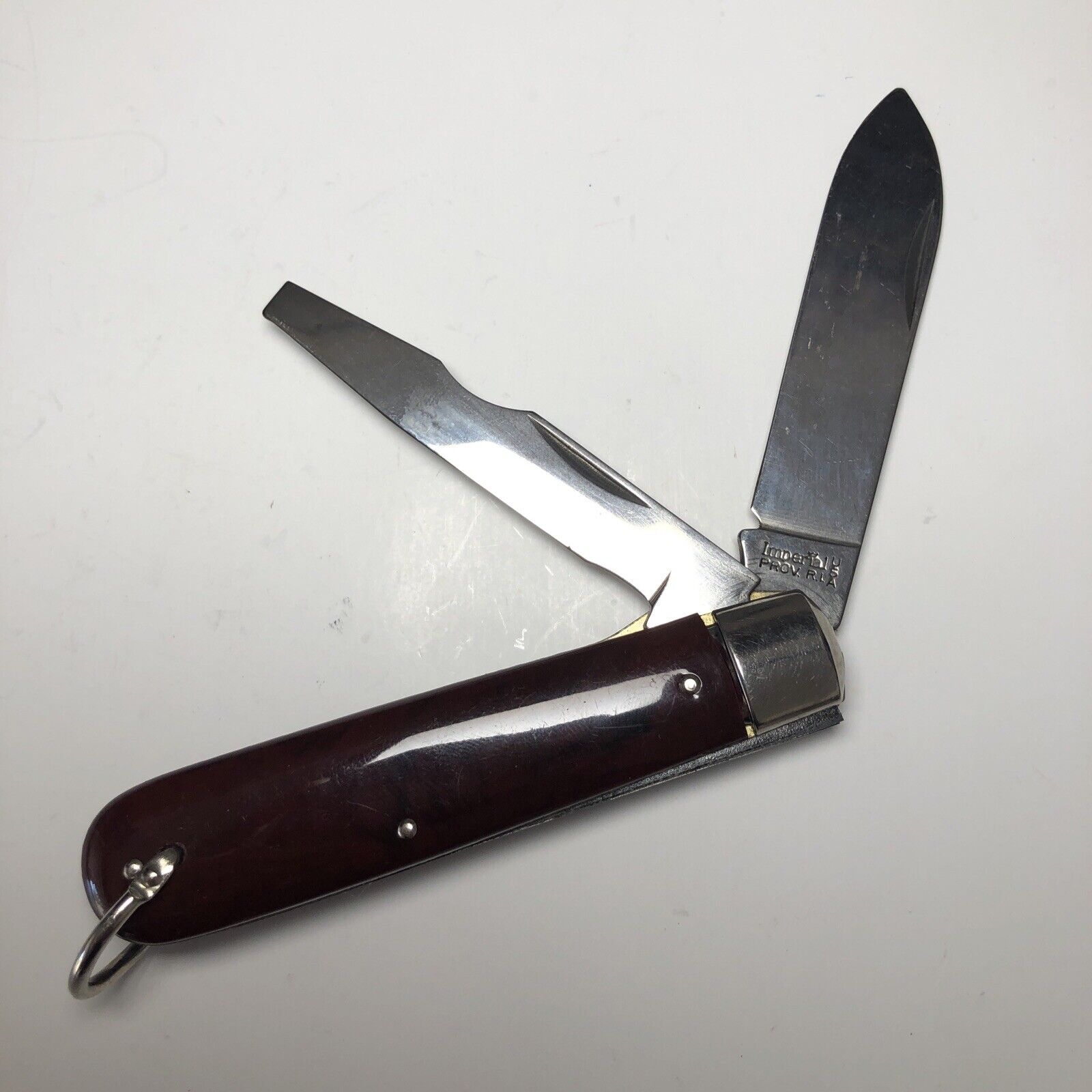 Vintage Imperial Prov USA Barlow Handle 2-Blade Pocket Knife 2-7/8” - 603