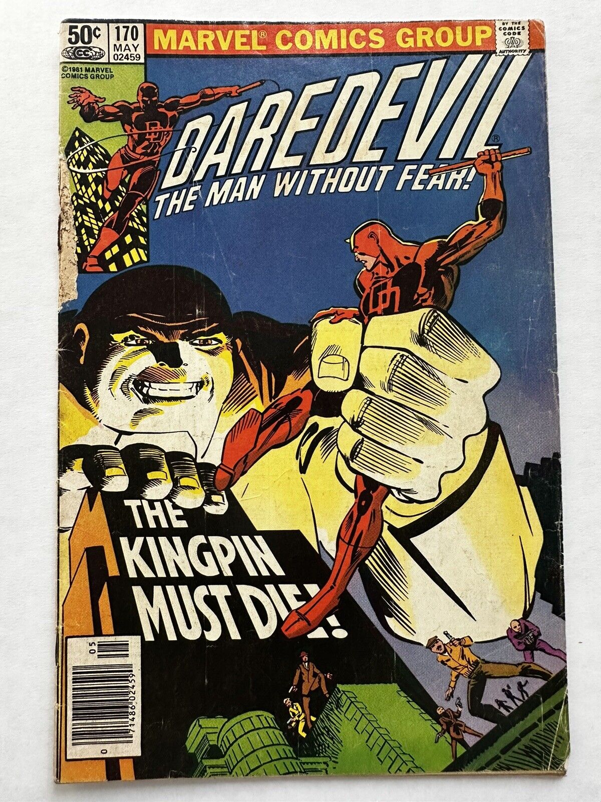 1981 Daredevil- The Man Without Fear #170 (newsstand) 1st Kingpin