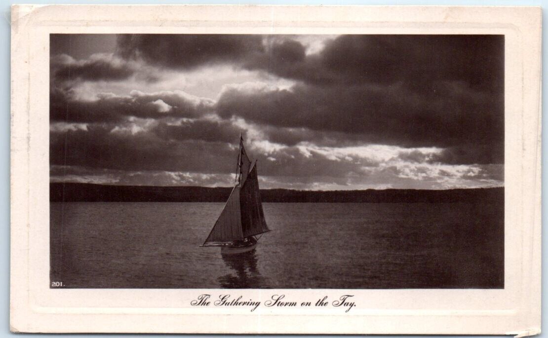Postcard - The Gathering Storm on the Tay