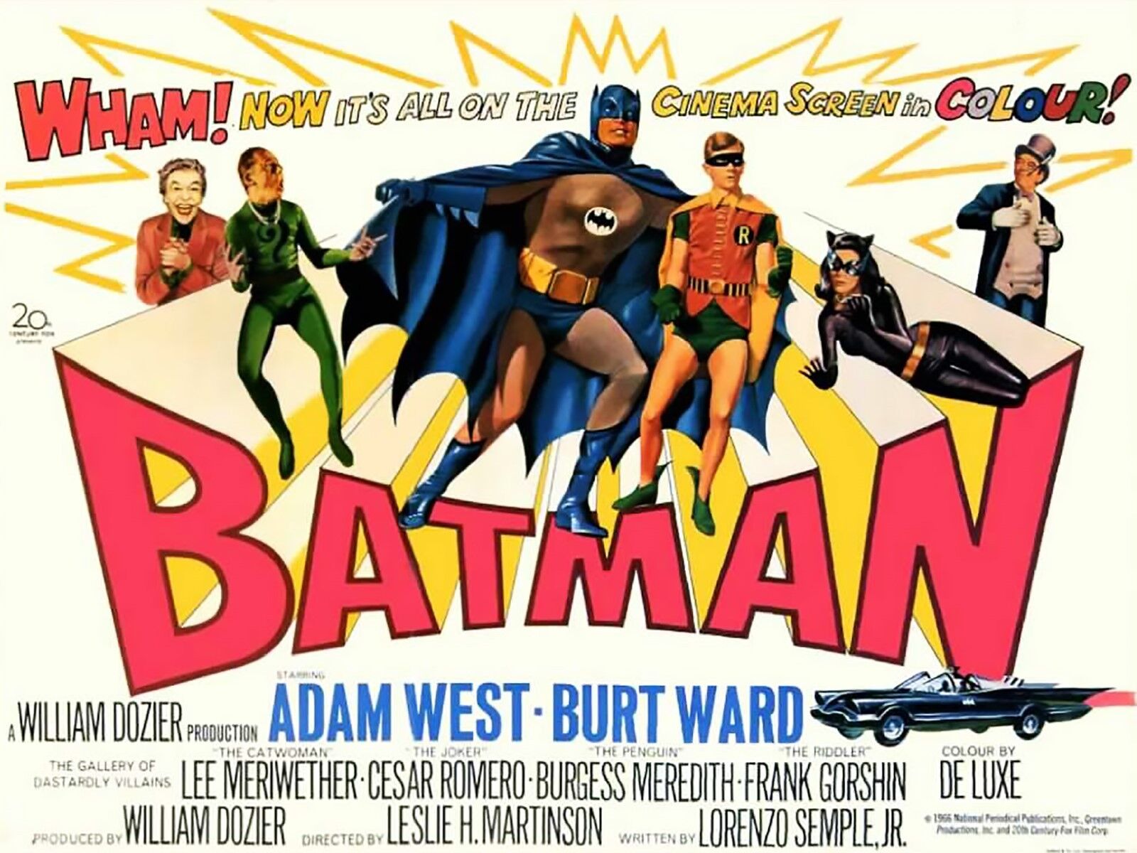 1966 Batman Home Movie Poster High Quality Metal Fridge Magnet 3x4 9813
