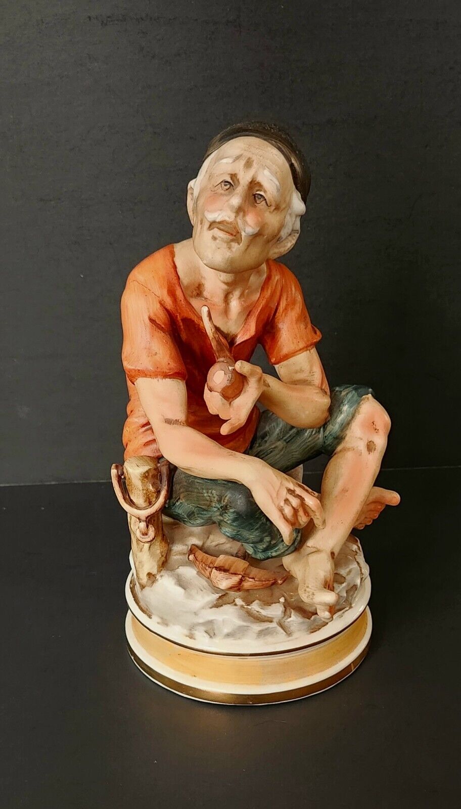 Old Guiseppe Figurine Ceramic 10\