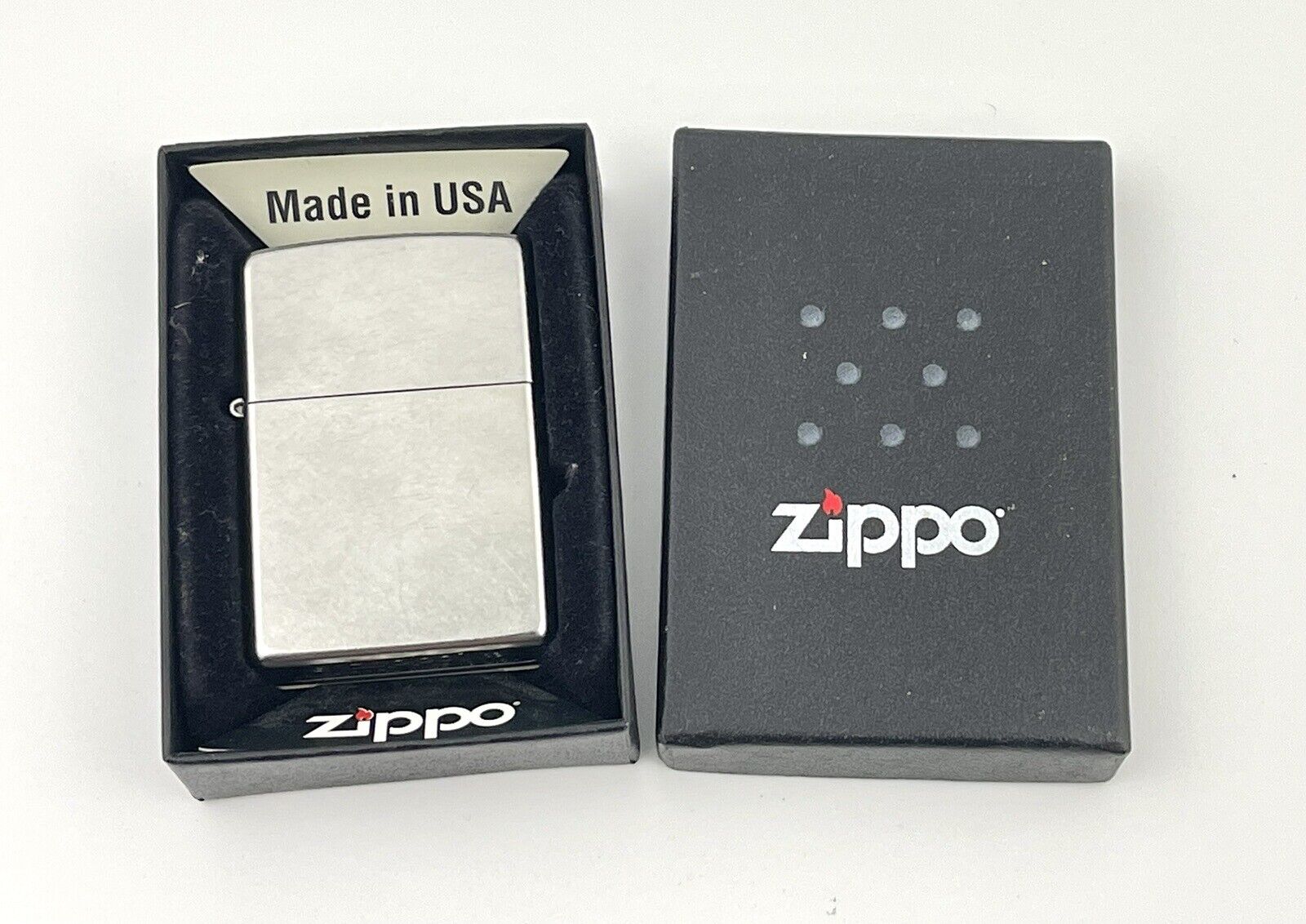 Zippo Lighter Made in USA Bradford PA 2013 G13 Silver Chrome
