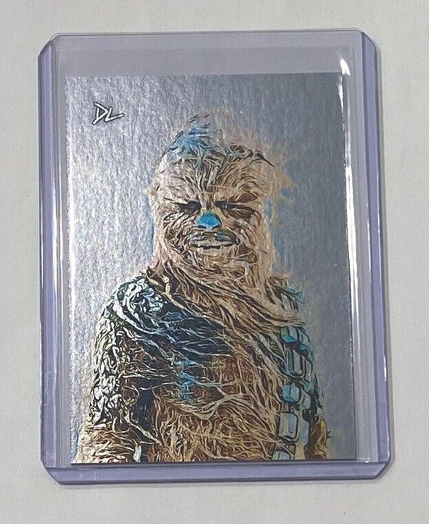 Chewbacca Platinum Plated Limited Edition Artist Signed Star Wars Card 1/1