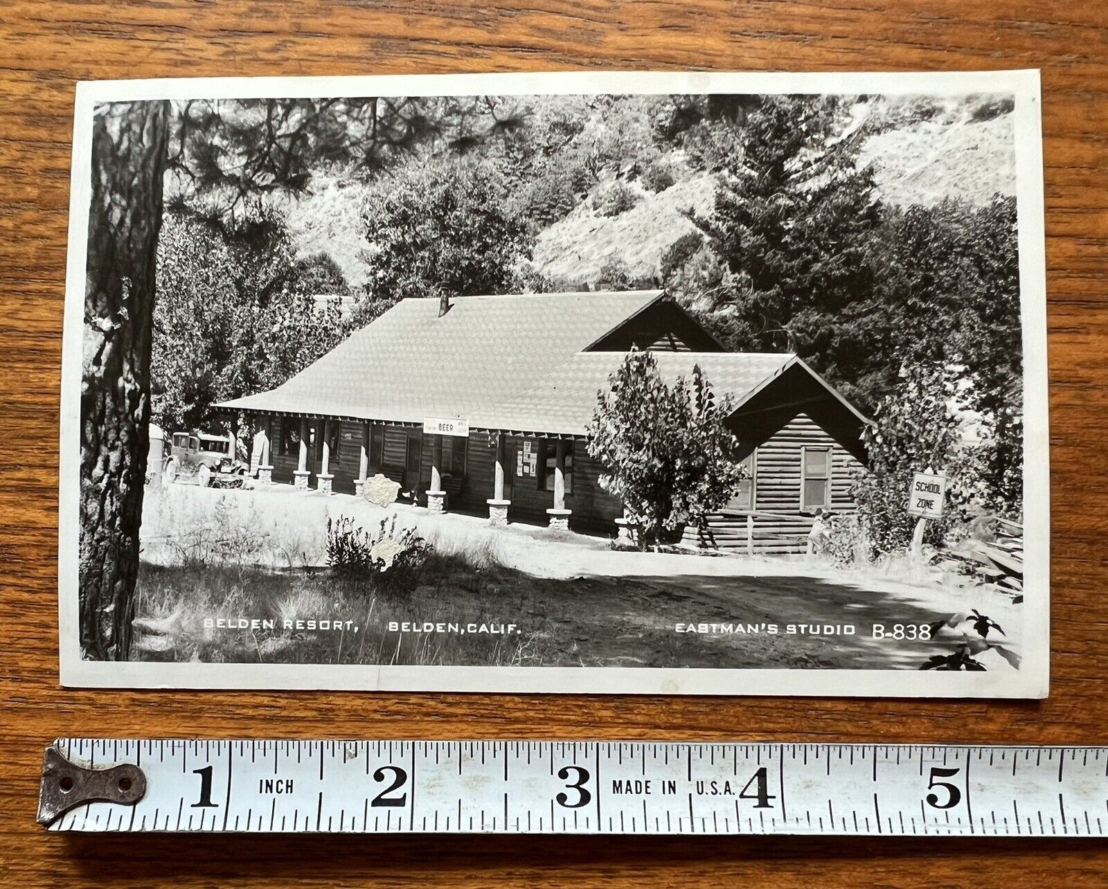 Antique Real Photo Postcard Belden Resort On Feather River Belden California