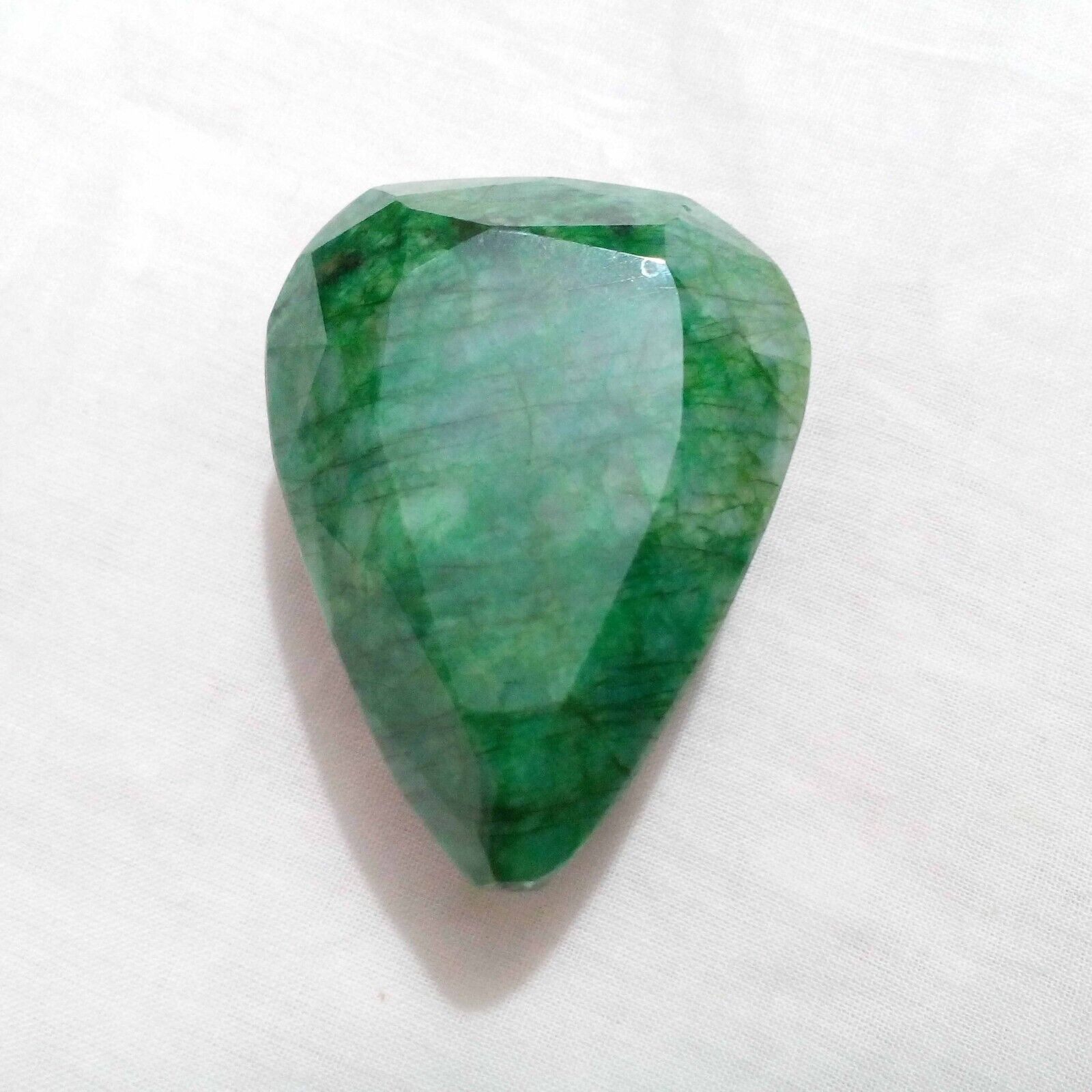 Unique Brazilian Green Emerald Pear Shape 319 Crt Faceted Loose Gemstone