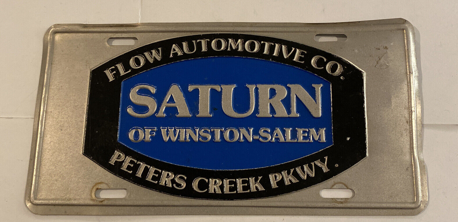 vintage flow automotive saturn of winston salem nc car tag