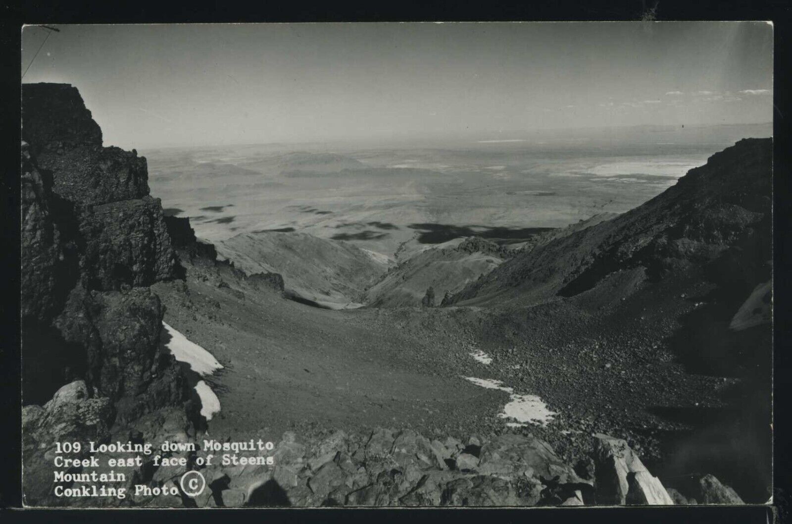OR French Glen RARE RPPC 1950\'s STEENS MT LOOKING EAST TO ALVORD DESERT Conkling