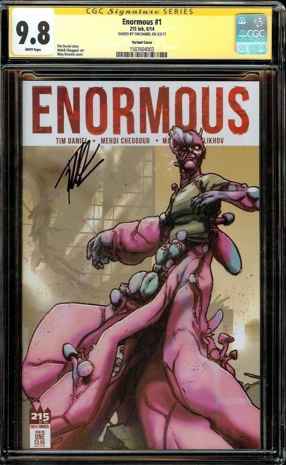 ENORMOUS #1 CGC 9.8 SS x1 SIGNED by TIM DANIEL VARIANT COVER TV SERIES NM/MT
