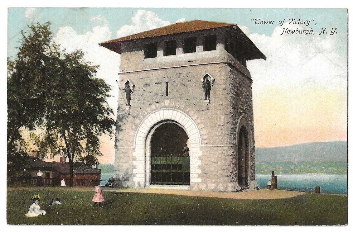 Newburgh New York c1910 Tower Victory, American Revolutionary War, Hudson River